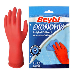 Beybi Bulaşık Eldiveni-Kırmızı 9,5 No - Beybi