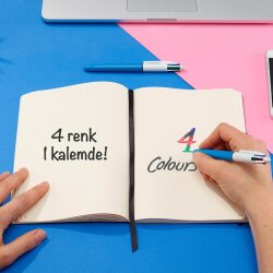 Bic 4 Colours Medium Fonksiyonel Tükenmez Kalem 4 Renkli - 5