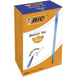 Bic Round Stic Tükenmez Kalem (Mavi) 60`lı - Bic