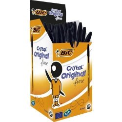 Bic Cristal Fine Tükenmez Kalem Siyah 50'li Kutu - Bic