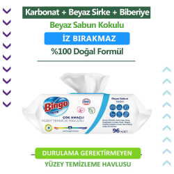 Bingo Yüzey Temizlik Havlusu Beyaz Sabunlu 96'lı - 2