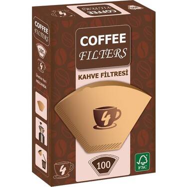 Coffee Filters Filtre Kahve Kağıdı 1/4 100'lü - 1