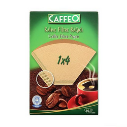 Caffeo Kahve Filtre Kağıdı 1/4 80'li - Caffeo