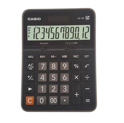 Casio Hesap Makinesi Masaüstü DX-12B-BK 12 Hane - Casio