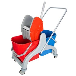 Ceyhanlar Çift Kovalı Temizlik Arabası Seti Plastik Presli - Ceyhanlar