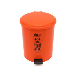 Ceyhanlar Tıbbi Atık Kovası Pedallı 40 Lt Turuncu - Ceyhanlar