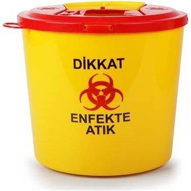 Ceyhanlar Tıbbi Atık Çöp Kovası 1,3 Lt - 1
