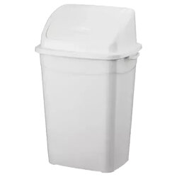 Ofis Tuvalet Banyo için Plastik Sallanır Kapak Çöp Kovası No:2 9 Lt - Ceyhanlar