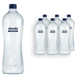 Damla Cam Şişe Su 750 ml 6`lı - Damla