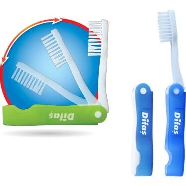 Difaş Katlanabilir Seyahat Çanta Okul Diş Fırçası - 1
