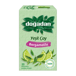 Doğadan Bergamot Aromalı Yeşil Çayı 20`li - Doğadan