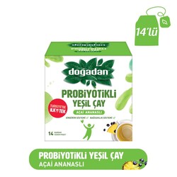 Doğadan Probiyotik Açai Ananaslı Yeşil Çay 14`lü - Doğadan
