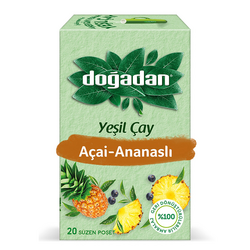 Doğadan Yeşil Çay Açai Ananaslı 20 Adet - Doğadan
