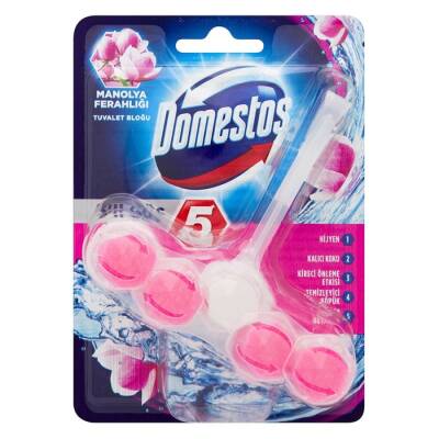 Domestos Wc Klozet Blok 5'li Güç Manolya 50 Gr - 1
