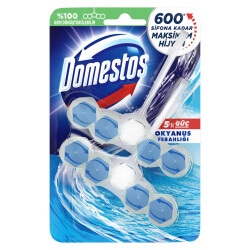 Domestos Wc Blok Tuvalet Bloğu Okyanus Ferahlığı 5'li Güç 2 x 55 G - Domestos