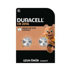 Duracell 2016 Lityum Düğme Pil 3 Volt 2'li Paket - Duracell