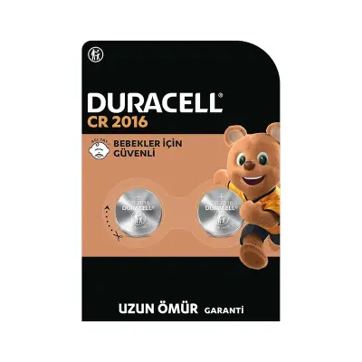Duracell 2016 Lityum Düğme Pil 3 Volt 2'li Paket - 1