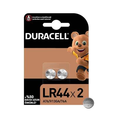 Duracell LR44 Alkalin Düğme Pil 1.5 Volt 2'li - 1