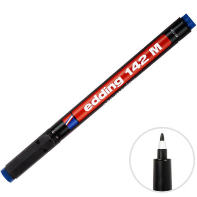 Edding 142M Asetat Kalemi-Mavi - Edding