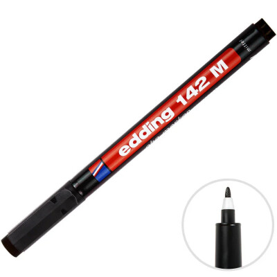 Edding 142M Asetat Kalemi-Siyah - Edding