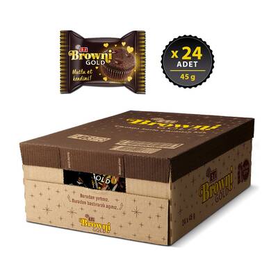 Eti Browni Gold Kakaolu Kek 45 gr 24'lü - 1