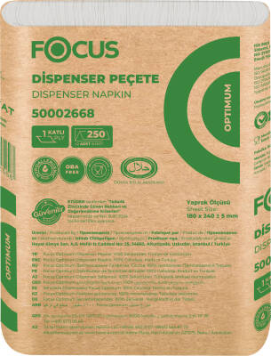 Focus Optimum Masa Üstü Dispenser Peçete 250'li 18 Paket - 1