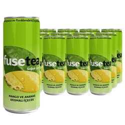 Fuse Tea Mango Ananas Aromalı Soğuk Çay 330 ml 12`li - Fuse Tea