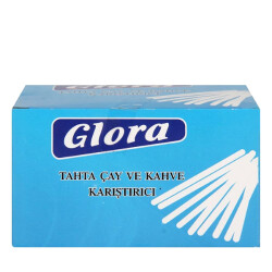 Glora Tahta Karıştırıcı Kağıt Sargılı 250'li - Glora