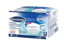 Goodcare Elastik Kulaklı Cerrahi Maske 50`li TSE Belgeli - Goodcare