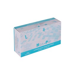 Haspet Latex Pudrasız Muayene Eldiveni Large 100`lü - Haspet