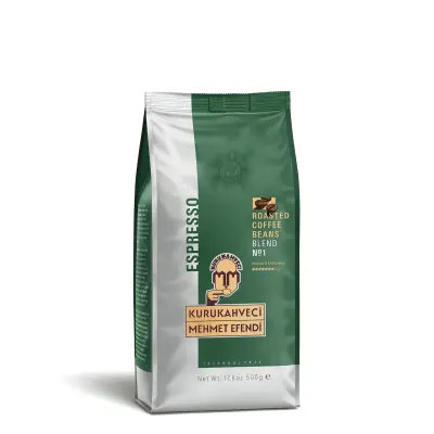Kurukahveci Mehmet Efendi Espresso Çekirdek Kahve 500 G - 1