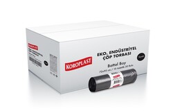 Koroplast Eko End. Çöp Torbası Battal Siyah 72x95 cm 200`lü - Koroplast