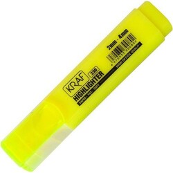 Kraf 330 Fosforlu Kalem Sarı - Kraf