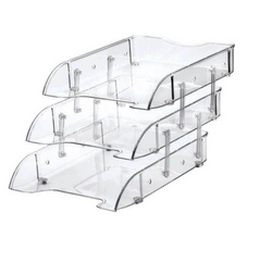 Kraf Evrak Rafı Tekli 3'lü Raflı Şeffaf 829G - Kraf