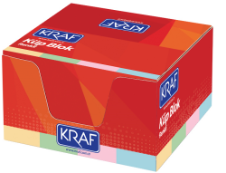 Kraf Küp Blok Renkli 8*8 Cm 117G - Kraf