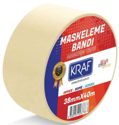 Kraf Maskeleme Bandı 38 Mm X 40 Mt 4038G - Kraf