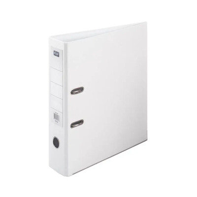 Kraf Plastik Klasör - Geniş - Beyaz - Kraf