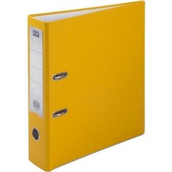 Kraf Plastik Klasör - Geniş - Sarı - Kraf