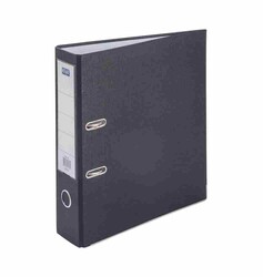 Kraf Plastik Klasör - Geniş - Siyah - Kraf