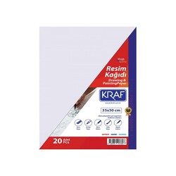 Kraf Resim Kağıdı 35x50 20'li - Kraf