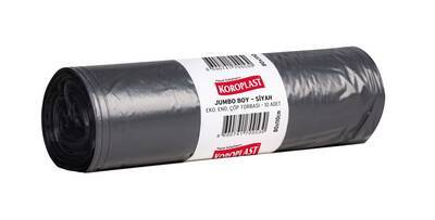 Koroplast Eko End. Jumbo Siyah Çöp Torbası 80x110 cm 10'lu - 1