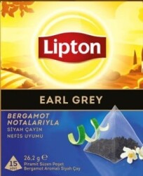 Lipton Earl Grey Bergamot Bardak Poşet Çay 15'li - Lipton