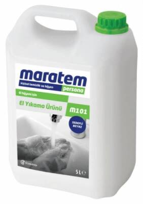 Maratem M101 Sıvı El Yıkama Sabunu Sedefli Beyaz 5 L - 1
