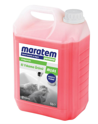 Maratem M101 Sıvı El Yıkama Sabunu Sedefli Pembe 5 L - 1