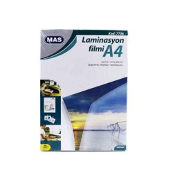 Mas Laminasyon Filmi A4 125 Mic 100'lü - 