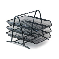 Mimaks Perfore Evrak Rafı Metal 3 Katlı Siyah - Mimaks