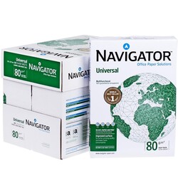 Navigator A4 Fotokopi Kağıdı - 80 gr - 1 Koli - 5 Paket - 2.500 Sayfa - Navigator