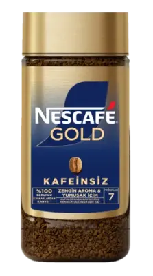 Nescafe Gold Kafeinsiz Kavanoz Çözünebilir Kahve 100g - 1