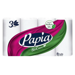 Papia Kağıt Havlu - Üç Katlı - 24`lü Rulo - Papia