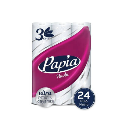Papia Rulo Havlu 12'li Rulo 2 Paket - 1